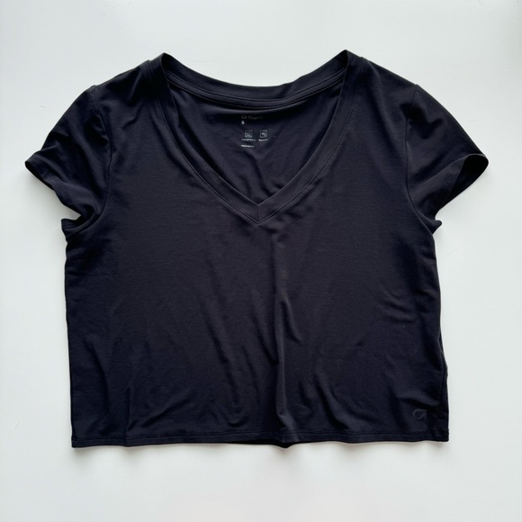 Gap Fit Black Athletic‎ Short Sleeve Top Size Small - Picture 1 of 7